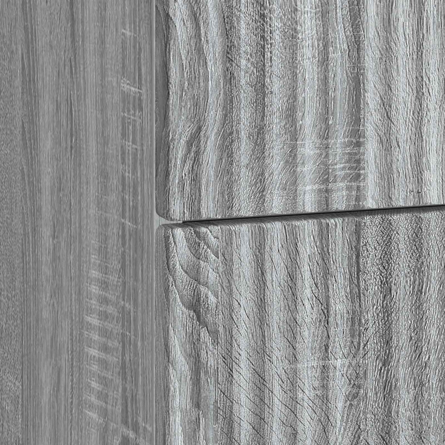 vidaXL Bedside Cabinet Grey Sonoma 43 x 34.5 x 48 cm Engineered Wood