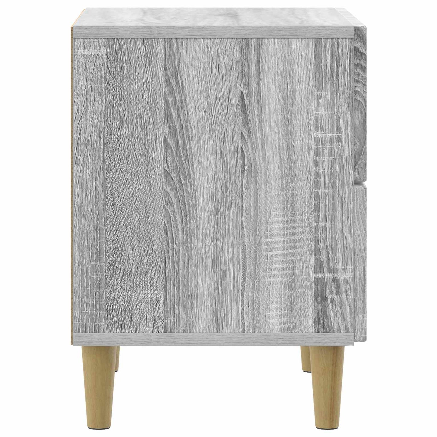vidaXL Bedside Cabinet Grey Sonoma 43 x 34.5 x 48 cm Engineered Wood