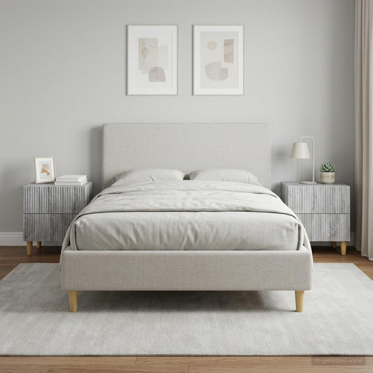 vidaXL Bedside Cabinet 2 pcs Grey Sonoma 43 x 34.5 x 48 cm