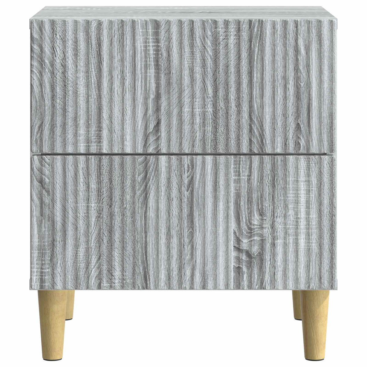 vidaXL Bedside Cabinet 2 pcs Grey Sonoma 43 x 34.5 x 48 cm