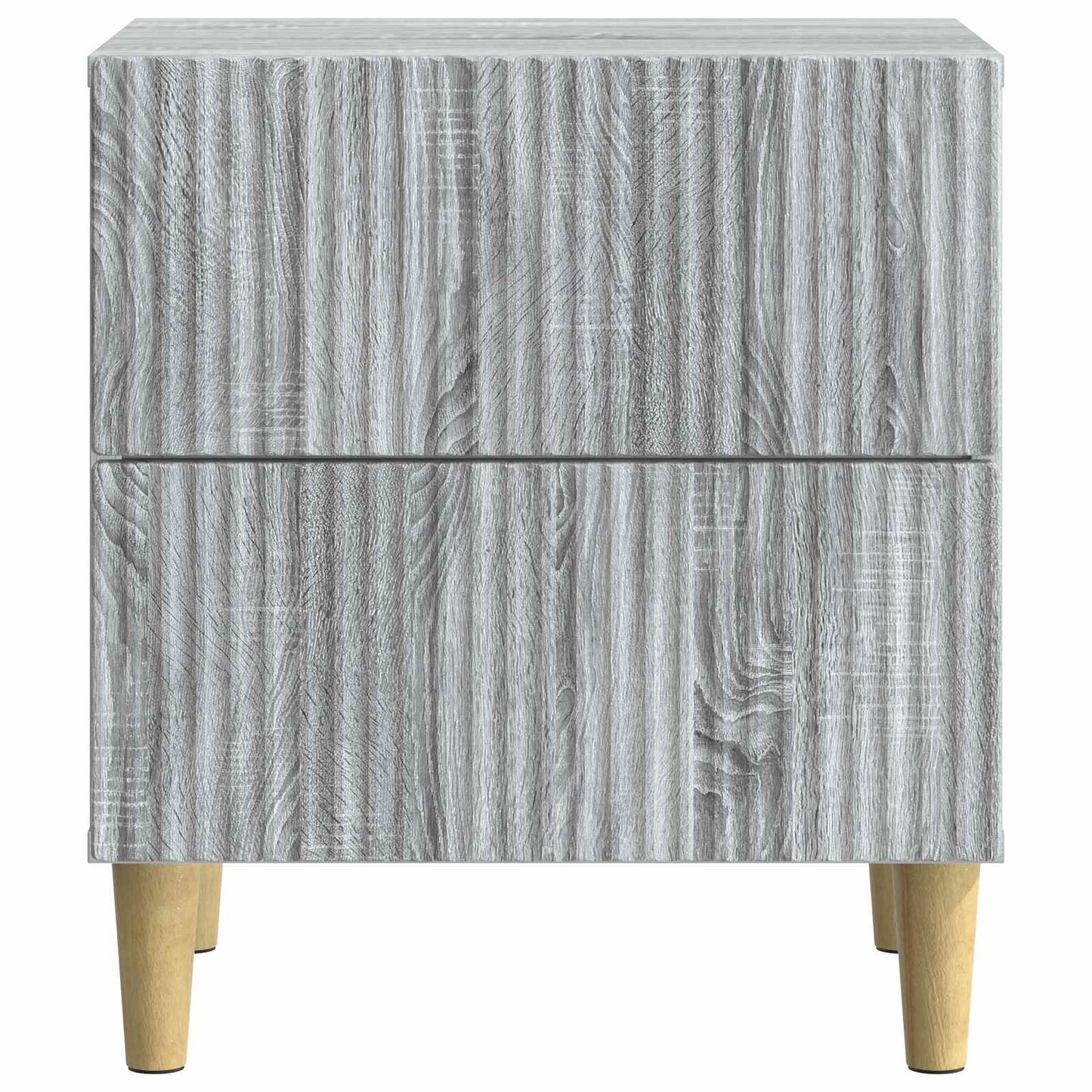 vidaXL Bedside Cabinet with Drawer 2 pcs Grey Sonoma 43 x 34.5 x 48 cm