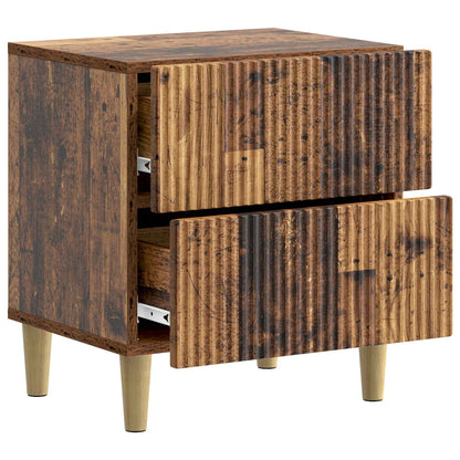 vidaXL Bedside Cabinet Old Wood 43 x 34.5 x 48 cm Engineered Wood