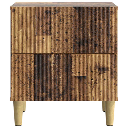 vidaXL Bedside Cabinet Old Wood 43 x 34.5 x 48 cm Engineered Wood