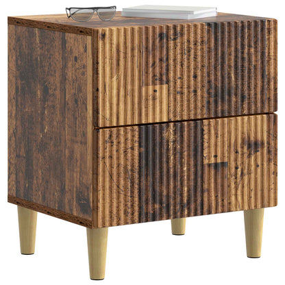 vidaXL Bedside Cabinet Old Wood 43 x 34.5 x 48 cm Engineered Wood
