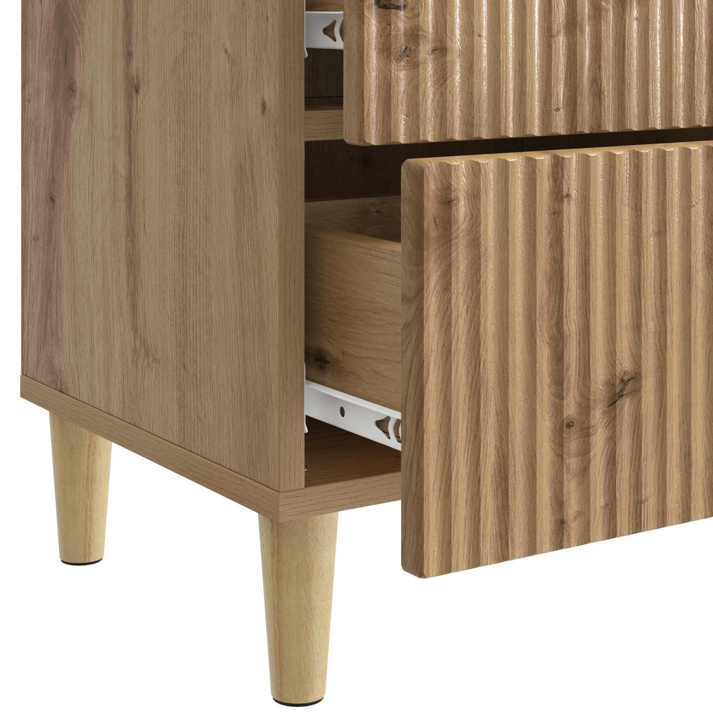 vidaXL Bedside Cabinet Artisan Oak 43 x 34.5 x 48 cm Engineered Wood