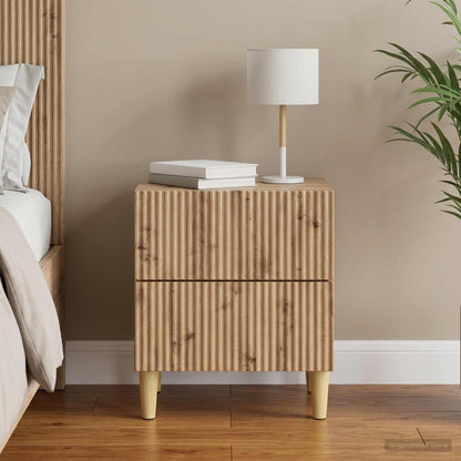 vidaXL Bedside Cabinet Artisan Oak 43 x 34.5 x 48 cm Engineered Wood