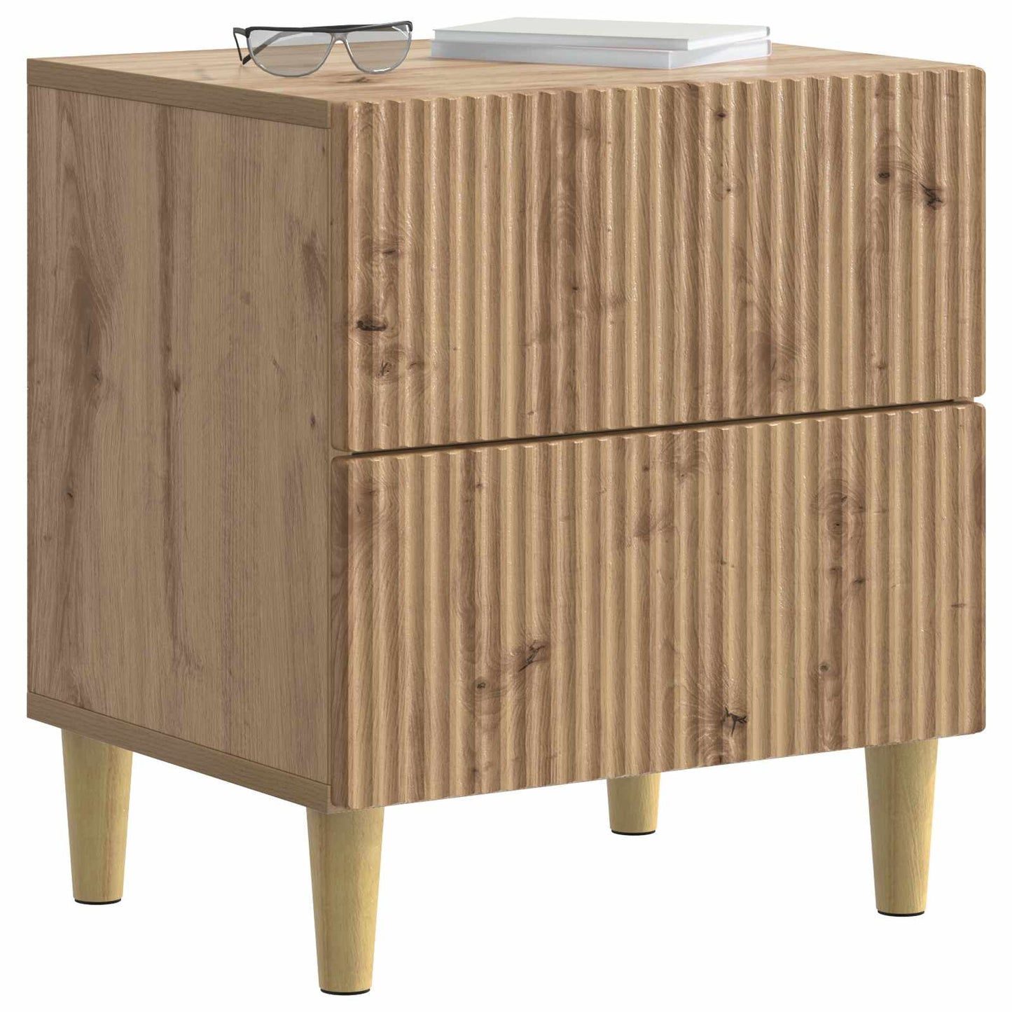 vidaXL Bedside Cabinet Artisan Oak 43 x 34.5 x 48 cm Engineered Wood