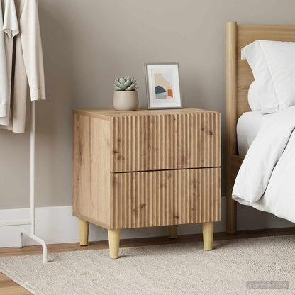 vidaXL Bedside Cabinet 2 pcs Artisan Oak 43 x 34.5 x 48 cm