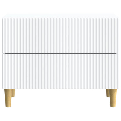 vidaXL Bedside Cabinet White 62 x 34.5 x 48 cm Engineered Wood