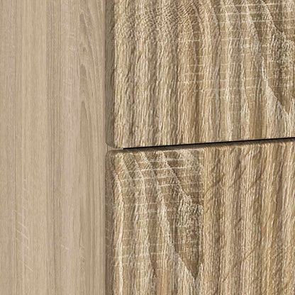 vidaXL Bedside Cabinet Sonoma Oak 62 x 34.5 x 48 cm Engineered Wood