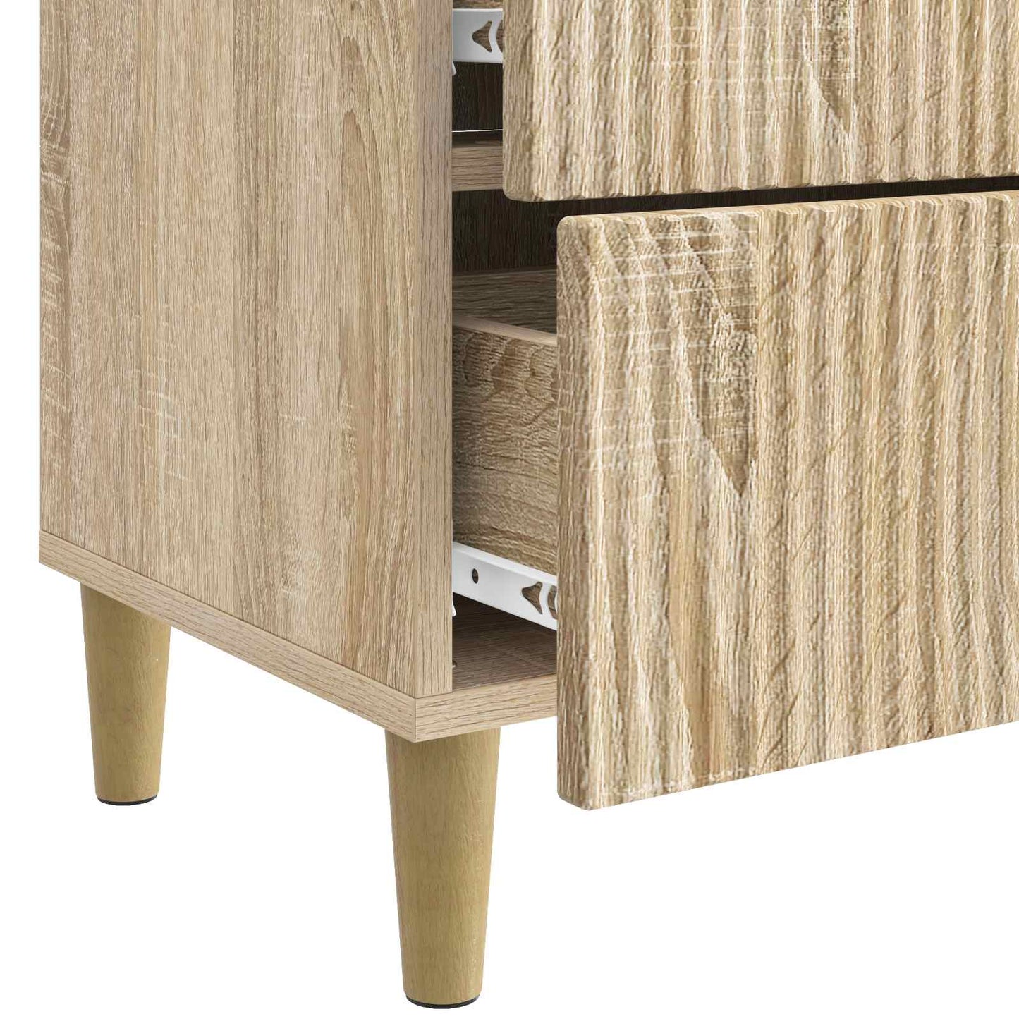 vidaXL Bedside Cabinet Sonoma Oak 62 x 34.5 x 48 cm Engineered Wood