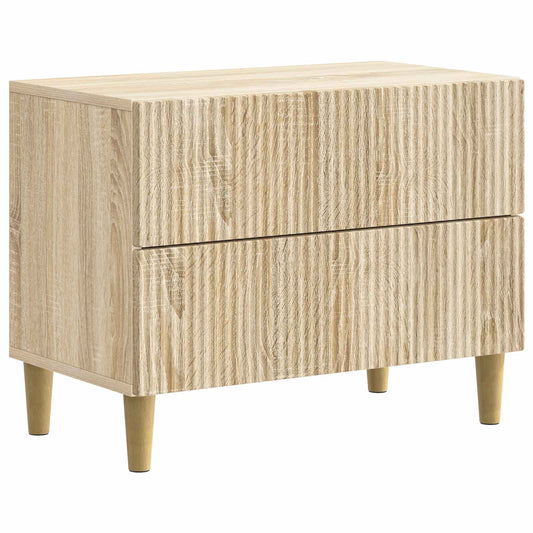 vidaXL Bedside Cabinet Sonoma Oak 62 x 34.5 x 48 cm Engineered Wood