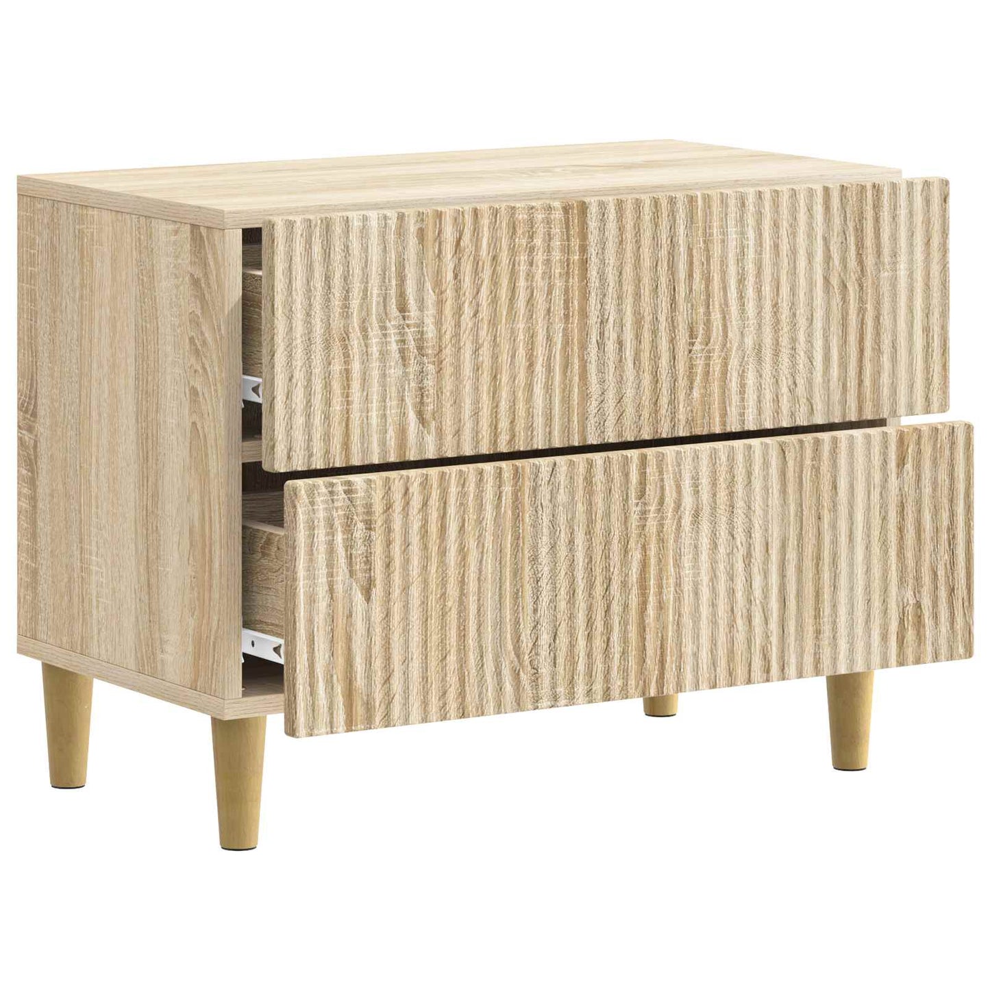 vidaXL Bedside Cabinet Sonoma Oak 62 x 34.5 x 48 cm Engineered Wood
