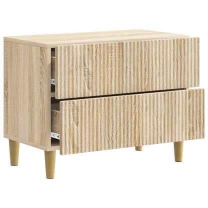 vidaXL Bedside Cabinet Sonoma Oak 62 x 34.5 x 48 cm Engineered Wood