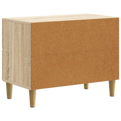 vidaXL Bedside Cabinet Sonoma Oak 62 x 34.5 x 48 cm Engineered Wood