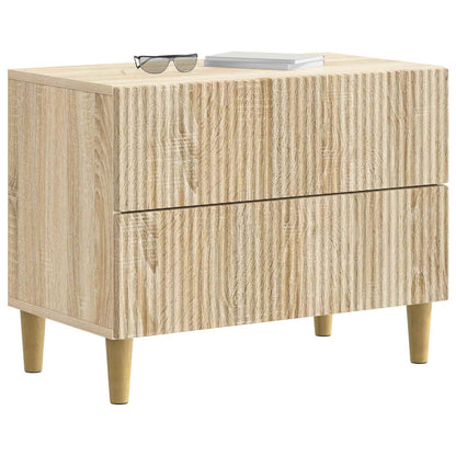 vidaXL Bedside Cabinet Sonoma Oak 62 x 34.5 x 48 cm Engineered Wood