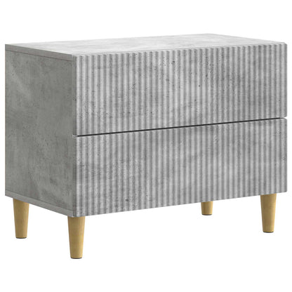 vidaXL Bedside Cabinet Concrete Grey 62 x 34.5 x 48 cm Engineered Wood