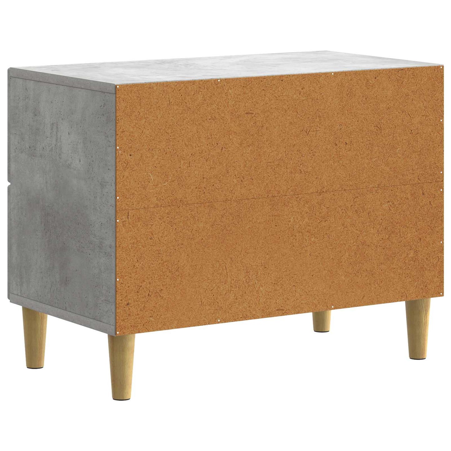 vidaXL Bedside Cabinet Concrete Grey 62 x 34.5 x 48 cm Engineered Wood