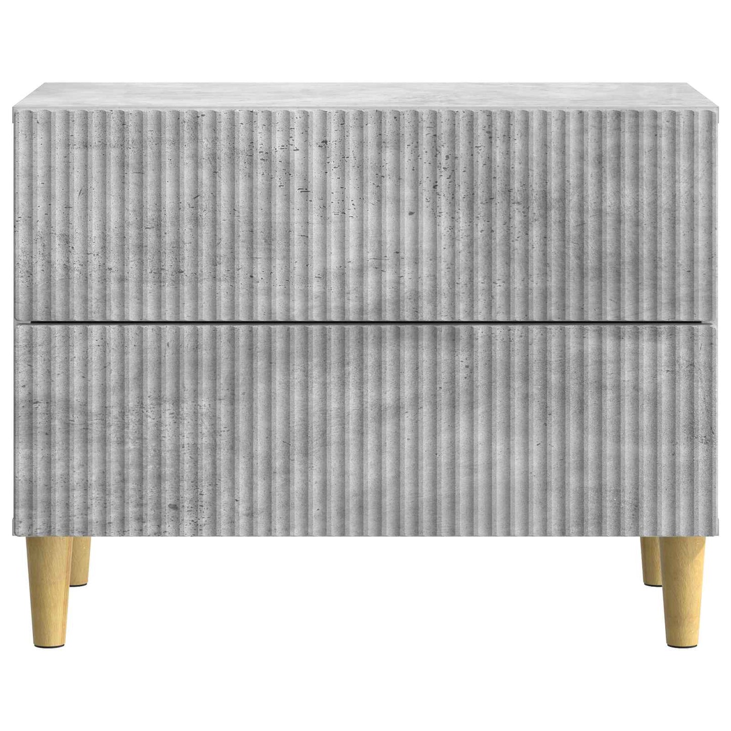 vidaXL Bedside Cabinet Concrete Grey 62 x 34.5 x 48 cm Engineered Wood