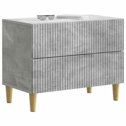 vidaXL Bedside Cabinet Concrete Grey 62 x 34.5 x 48 cm Engineered Wood