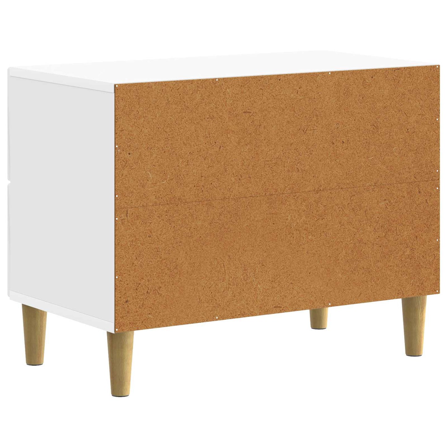 vidaXL Bedside Cabinet with Drawer High Gloss White 62 x 34.5 x 48 cm