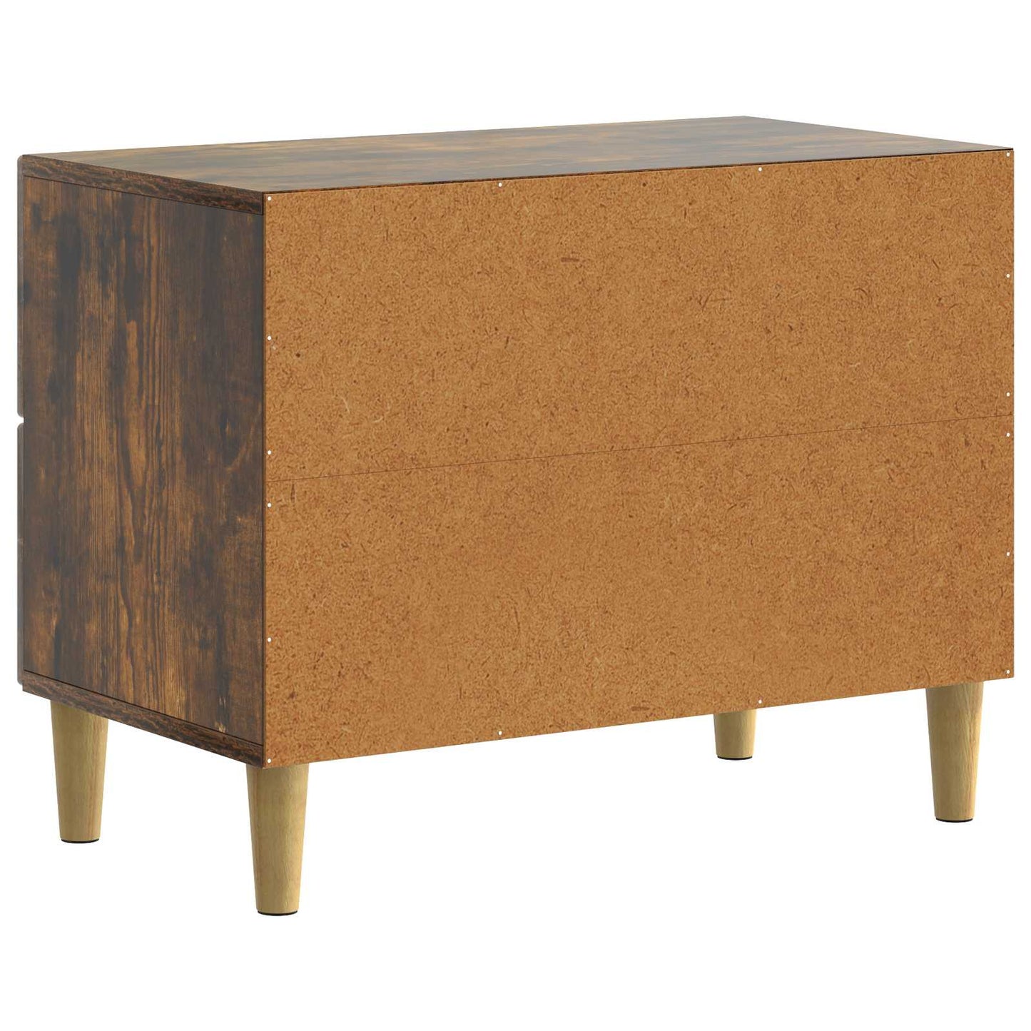 vidaXL Bedside Cabinet Smoked Oak 62 x 34.5 x 48 cm Engineered Wood