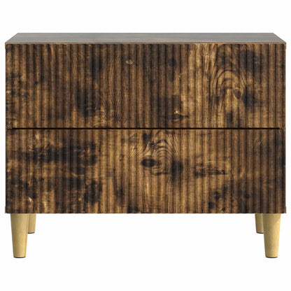 vidaXL Bedside Cabinet Smoked Oak 62 x 34.5 x 48 cm Engineered Wood