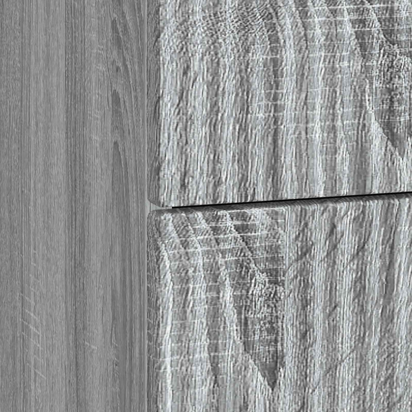 vidaXL Bedside Cabinet Grey Sonoma 62 x 34.5 x 48 cm Engineered Wood