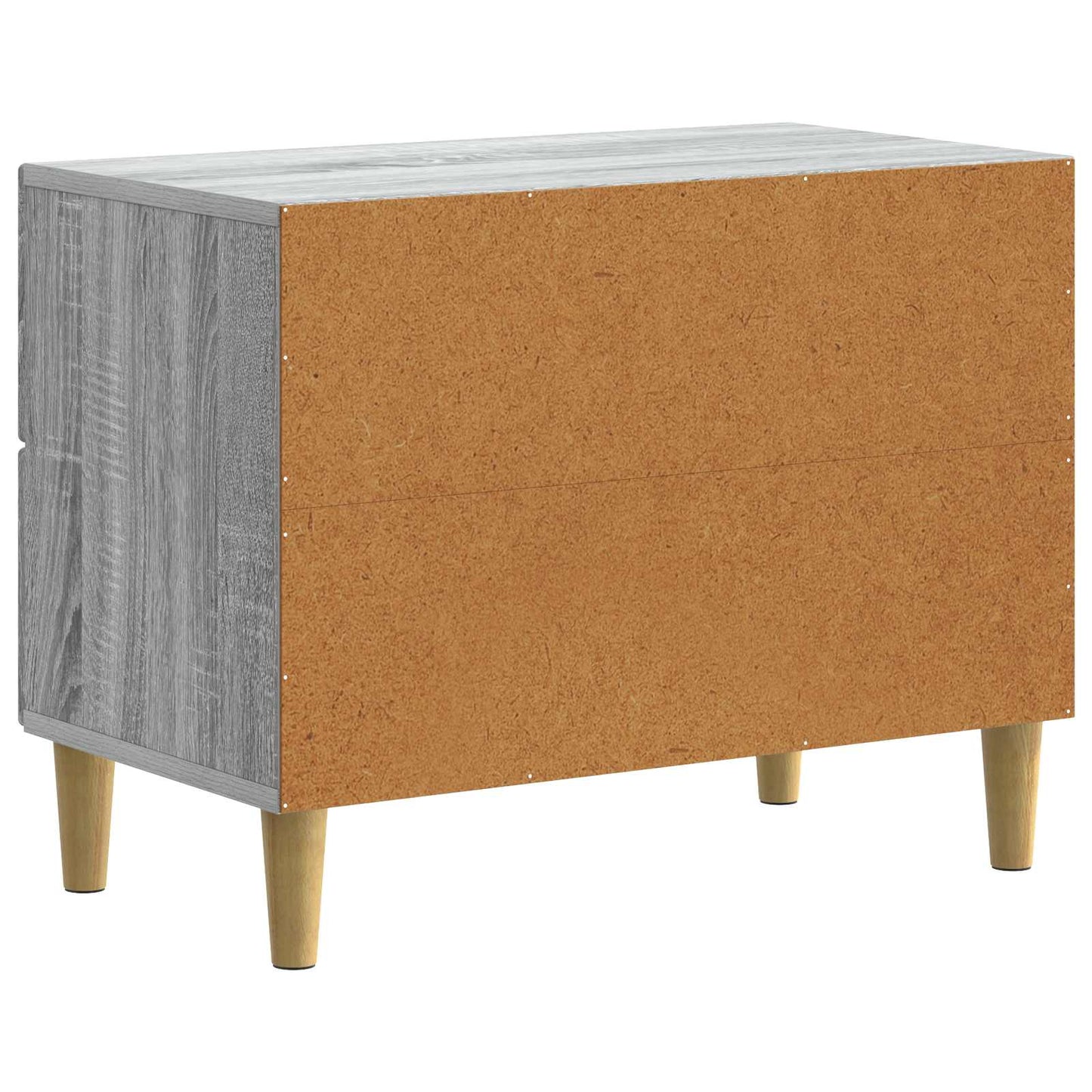 vidaXL Bedside Cabinet Grey Sonoma 62 x 34.5 x 48 cm Engineered Wood