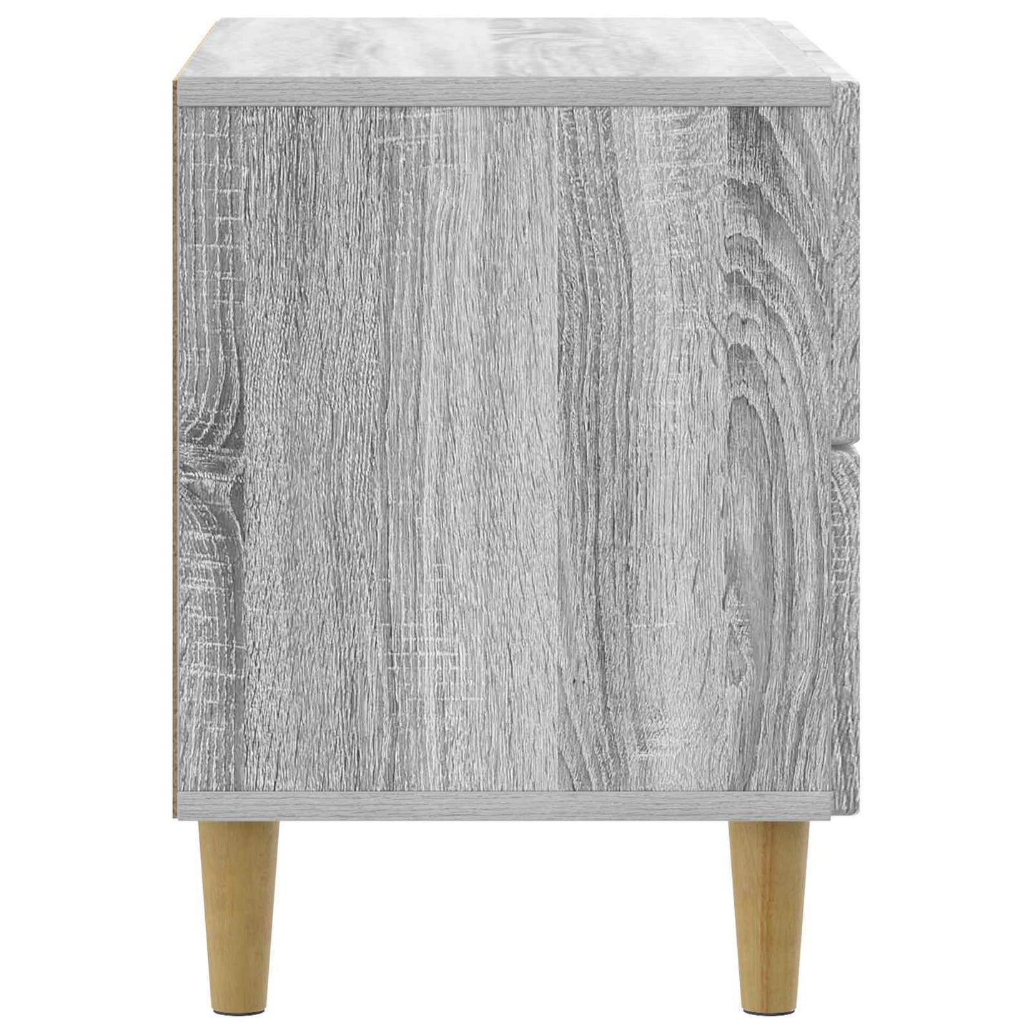 vidaXL Bedside Cabinet Grey Sonoma 62 x 34.5 x 48 cm Engineered Wood