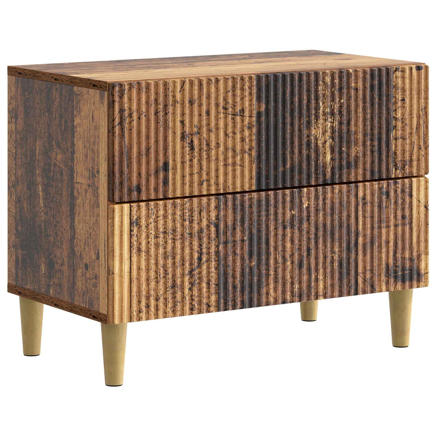 vidaXL Bedside Cabinet Old Wood 62 x 34.5 x 48 cm Engineered Wood