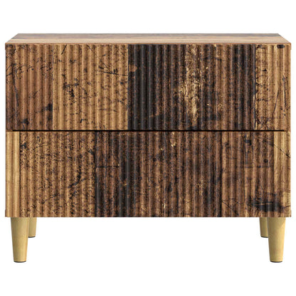 vidaXL Bedside Cabinet Old Wood 62 x 34.5 x 48 cm Engineered Wood