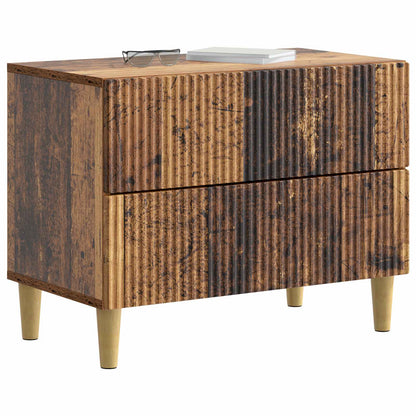 vidaXL Bedside Cabinet Old Wood 62 x 34.5 x 48 cm Engineered Wood