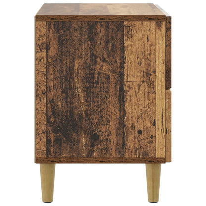 vidaXL Bedside Cabinet Old Wood 62 x 34.5 x 48 cm Engineered Wood
