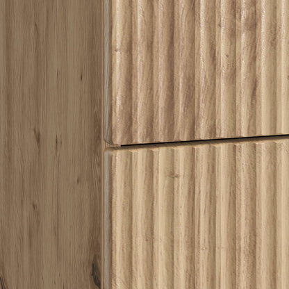 vidaXL Bedside Cabinet Artisan Oak 62 x 34.5 x 48 cm Engineered Wood