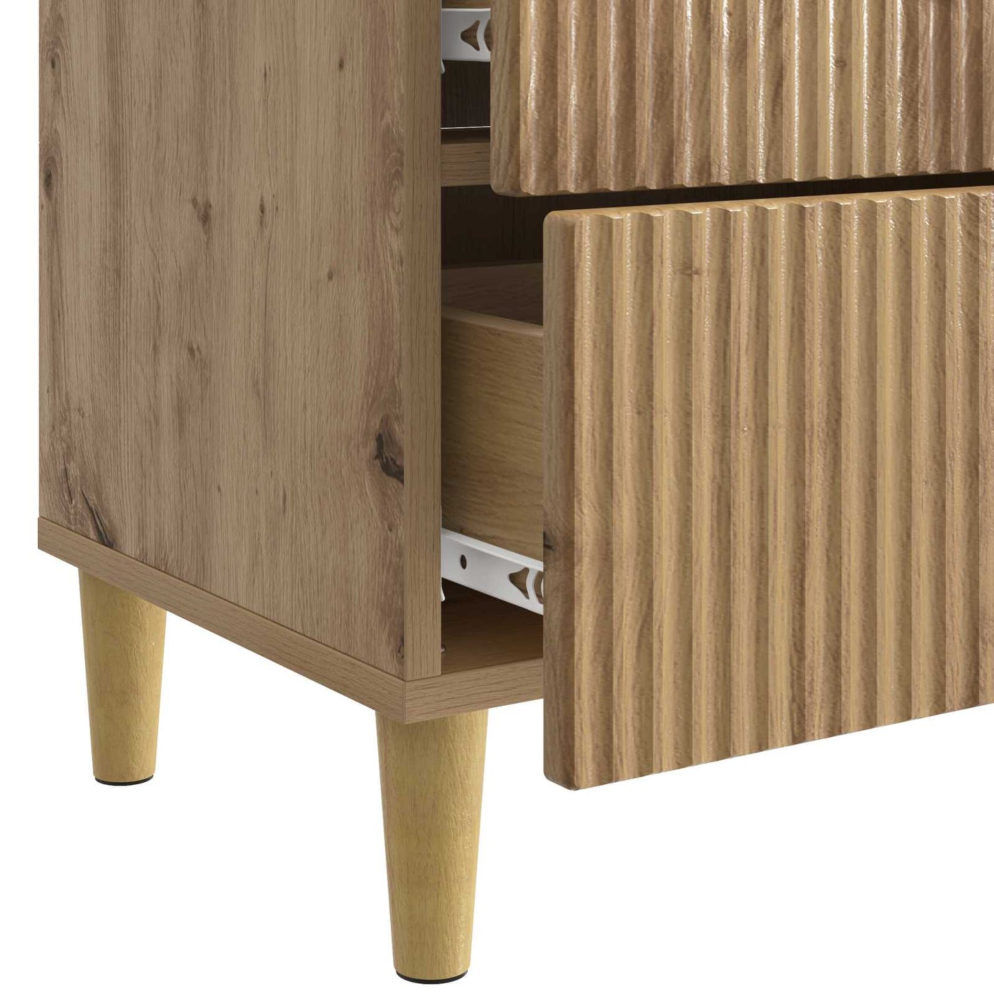 vidaXL Bedside Cabinet Artisan Oak 62 x 34.5 x 48 cm Engineered Wood