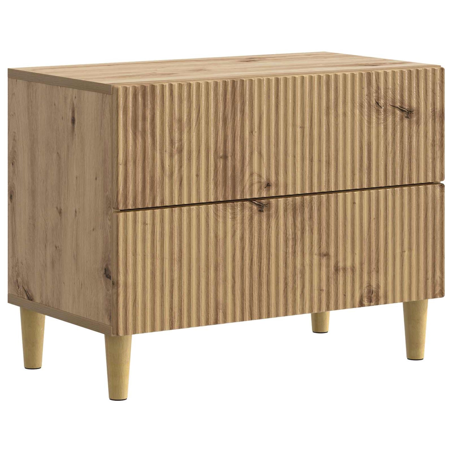 vidaXL Bedside Cabinet Artisan Oak 62 x 34.5 x 48 cm Engineered Wood