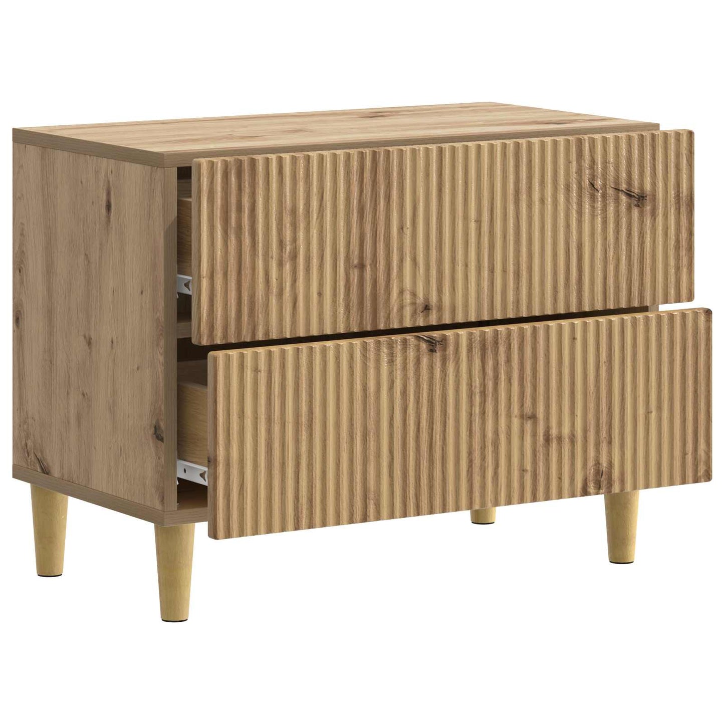vidaXL Bedside Cabinet Artisan Oak 62 x 34.5 x 48 cm Engineered Wood