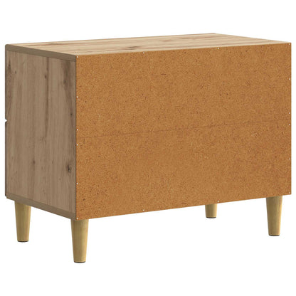 vidaXL Bedside Cabinet Artisan Oak 62 x 34.5 x 48 cm Engineered Wood