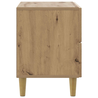 vidaXL Bedside Cabinet Artisan Oak 62 x 34.5 x 48 cm Engineered Wood
