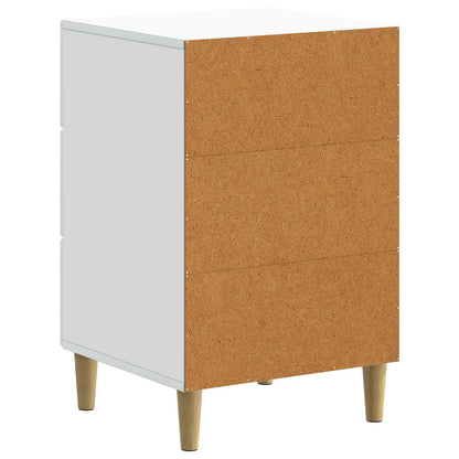 vidaXL Bedside Cabinet White 43 x 41 x 66.5 cm Engineered Wood
