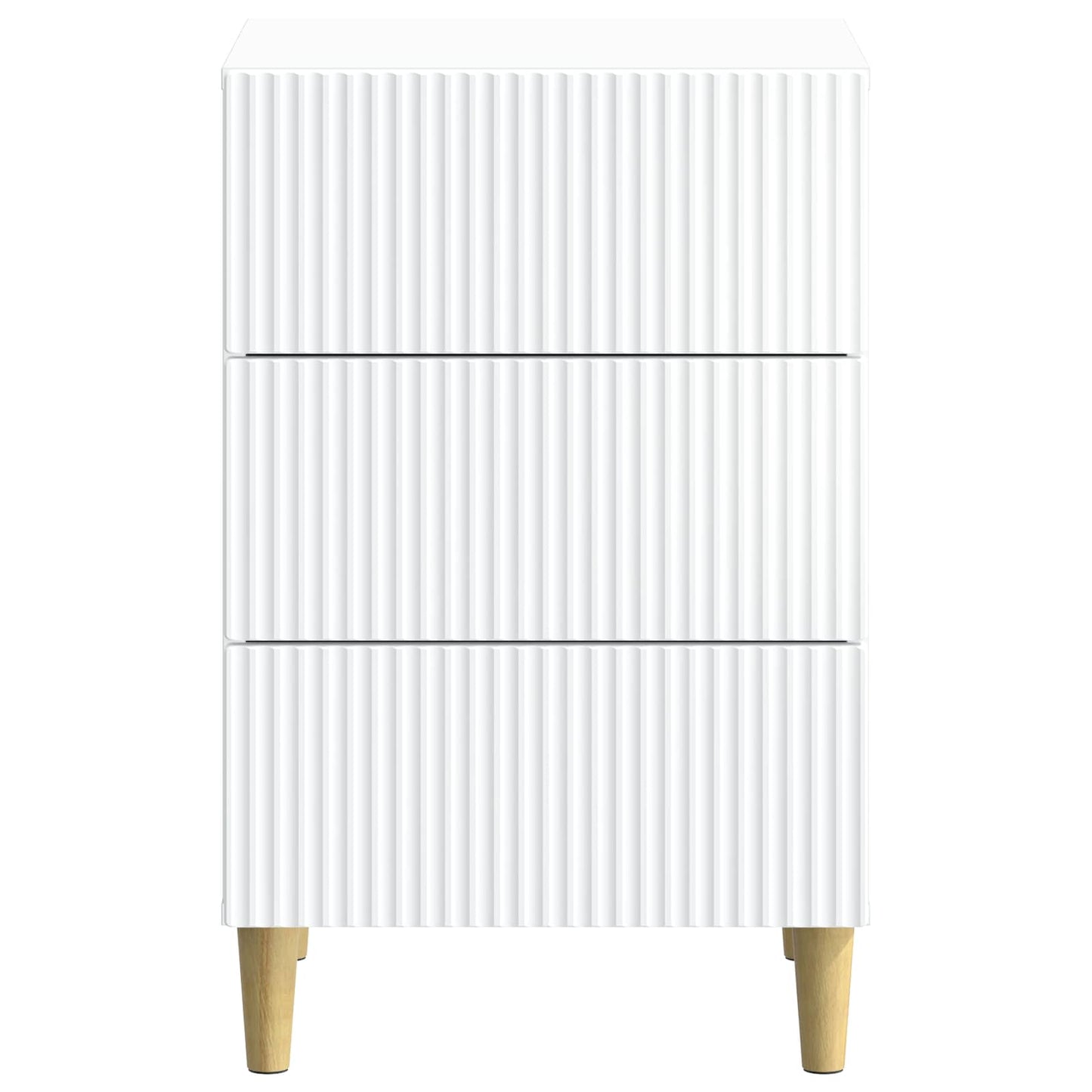 vidaXL Bedside Cabinet White 43 x 41 x 66.5 cm Engineered Wood