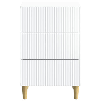 vidaXL Bedside Cabinet White 43 x 41 x 66.5 cm Engineered Wood