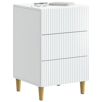 vidaXL Bedside Cabinet White 43 x 41 x 66.5 cm Engineered Wood