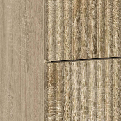 vidaXL Bedside Cabinet Sonoma Oak 43 x 41 x 66.5 cm Engineered Wood