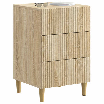 vidaXL Bedside Cabinet Sonoma Oak 43 x 41 x 66.5 cm Engineered Wood
