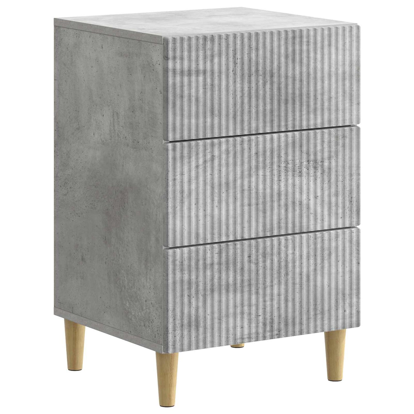 vidaXL Bedside Cabinet Concrete Grey 43 x 41 x 66.5 cm Engineered Wood