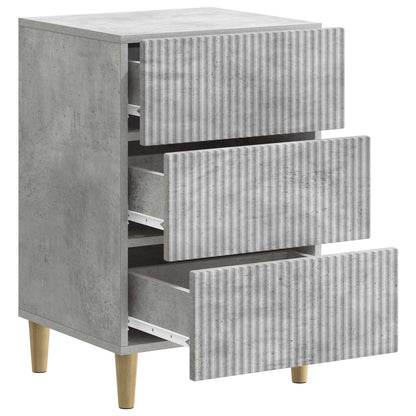 vidaXL Bedside Cabinet Concrete Grey 43 x 41 x 66.5 cm Engineered Wood