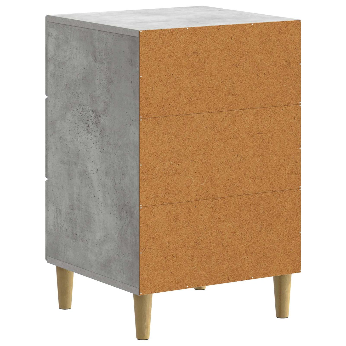vidaXL Bedside Cabinet Concrete Grey 43 x 41 x 66.5 cm Engineered Wood