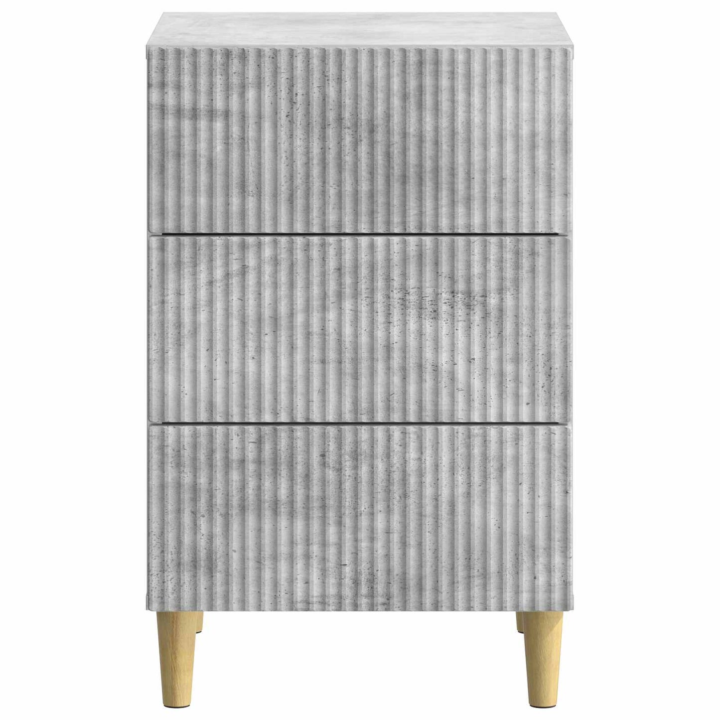vidaXL Bedside Cabinet Concrete Grey 43 x 41 x 66.5 cm Engineered Wood
